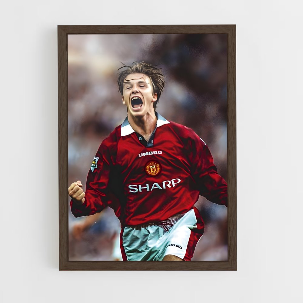 david-beckham-22 cadre Bois foncé