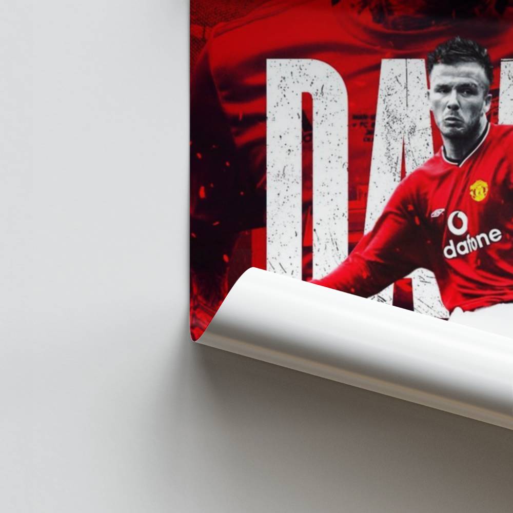 Poster David Beckham voetbal