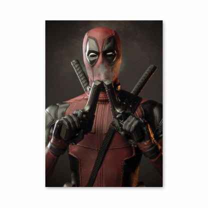 Poster Deadpool dubbel pistool