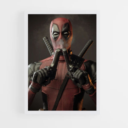 Poster Deadpool dubbel pistool