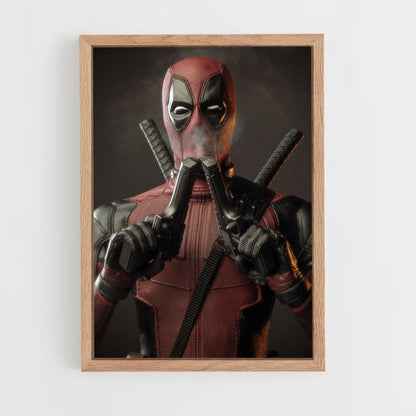 Poster Deadpool dubbel pistool