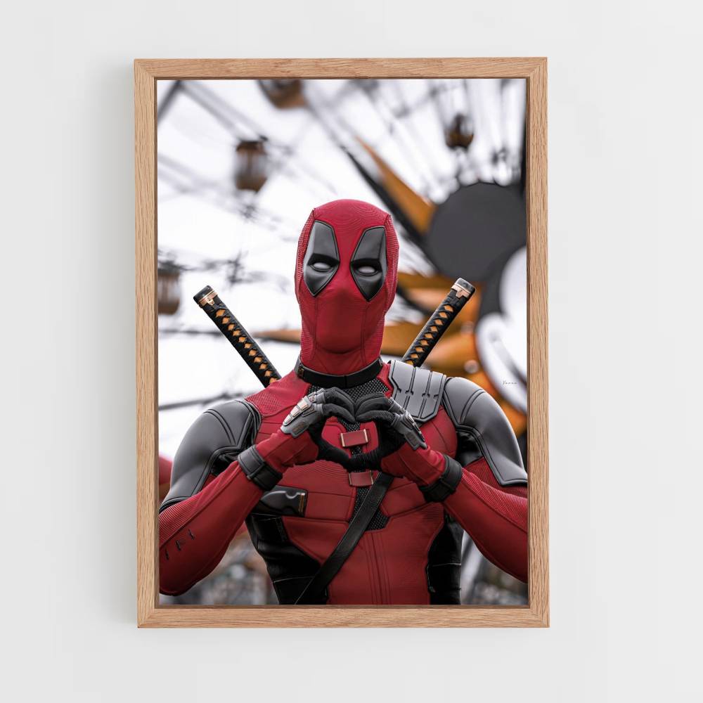 Poster Deadpool hart