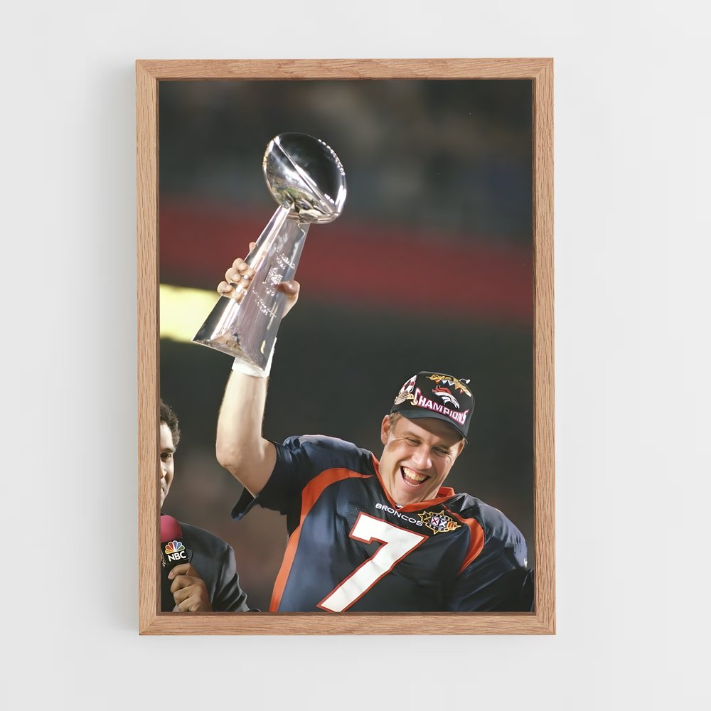 denver-broncos-1 cadre Bois clair