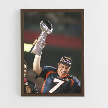 denver-broncos-1 cadre Bois foncé