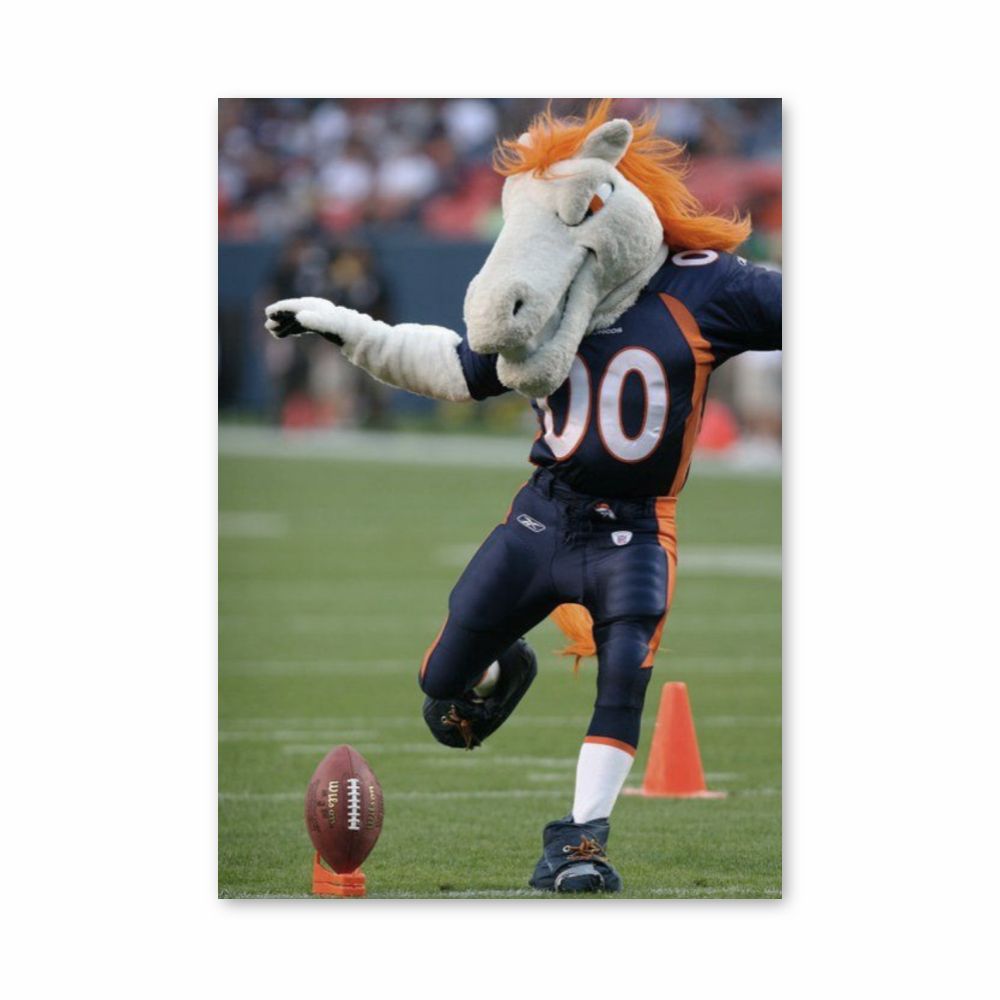 Denver Broncos mascotte poster