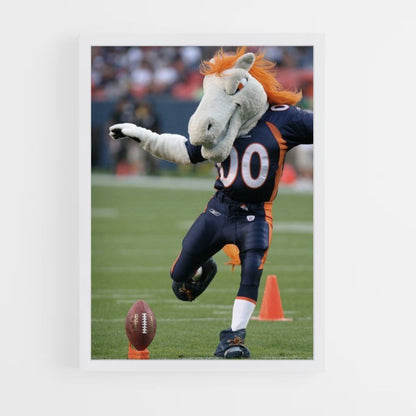 Denver Broncos mascotte poster