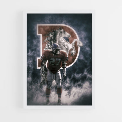 Denver Broncos paardenposter