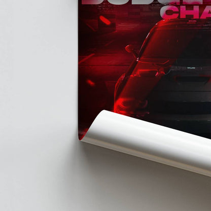 Poster Dodge Charger Rood