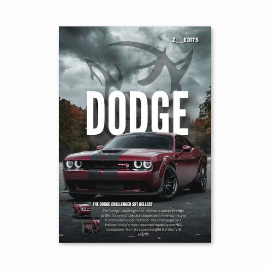 Poster Dodge SRT Hellcat