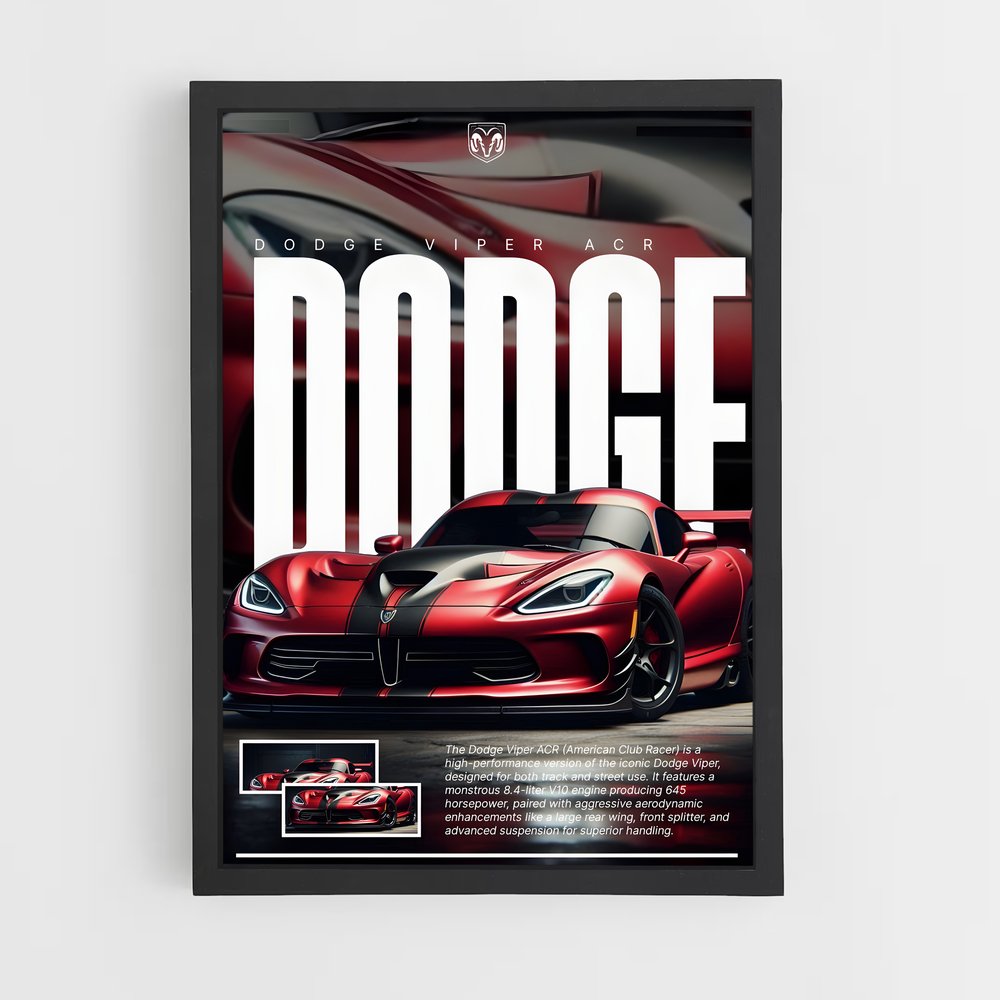 dodge-9 cadre Noir