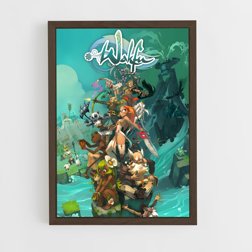 dofus-3 cadre Bois foncé
