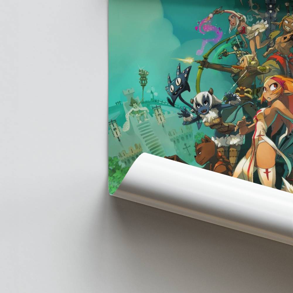 Groene Wakfu-poster