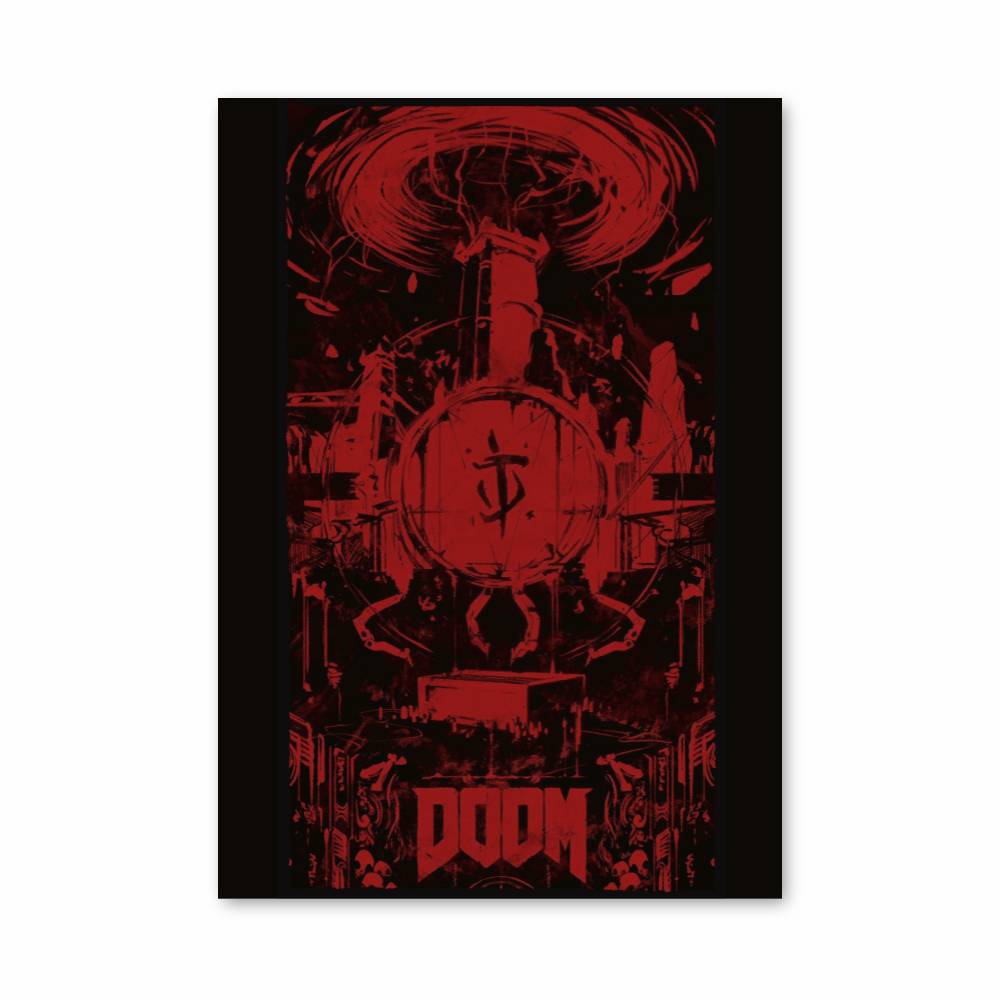 Poster Doom Rouge