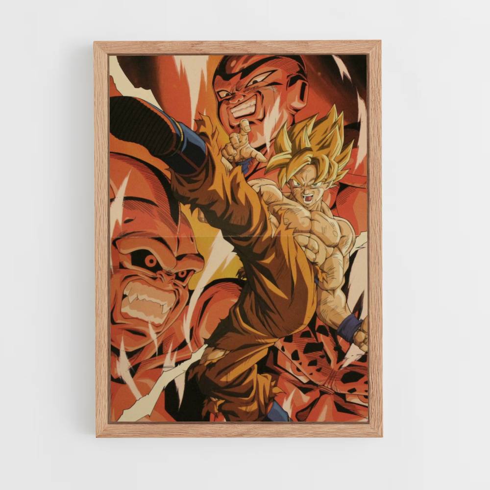 Poster Goku vs Frieza vs Boo: editie 1993