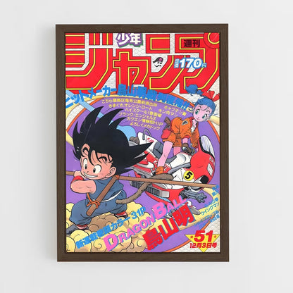 dragon-ball-12 cadre Bois foncé