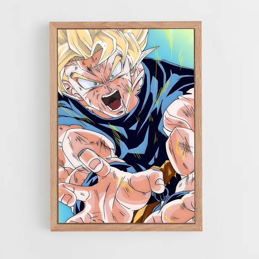 dragon-ball-23 cadre Bois clair