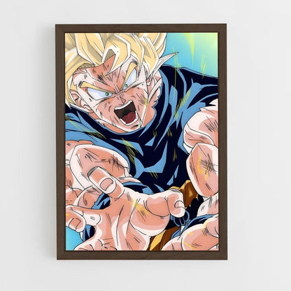 dragon-ball-23 cadre Bois foncé