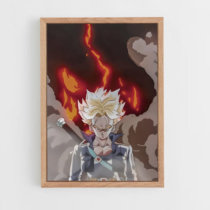 dragon-ball-26 cadre Bois clair