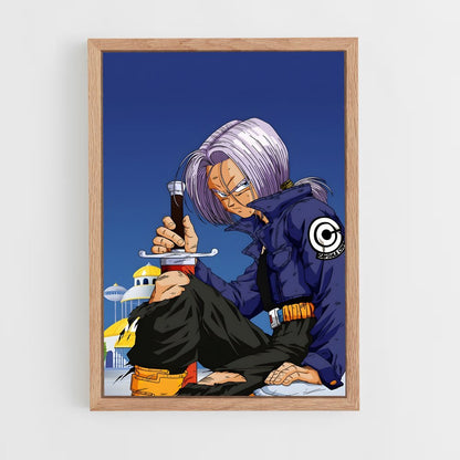 dragon-ball-27 cadre Bois clair