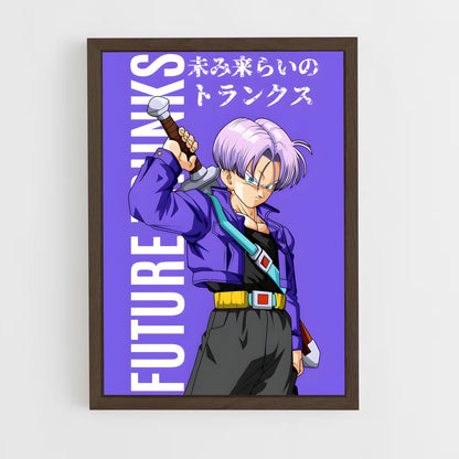 dragon-ball-29 cadre Bois foncé
