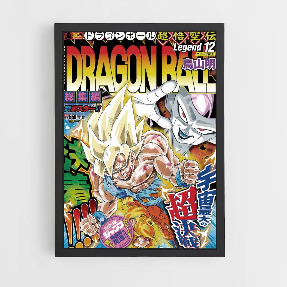 Poster Goku Super Saiyan versus Frieza