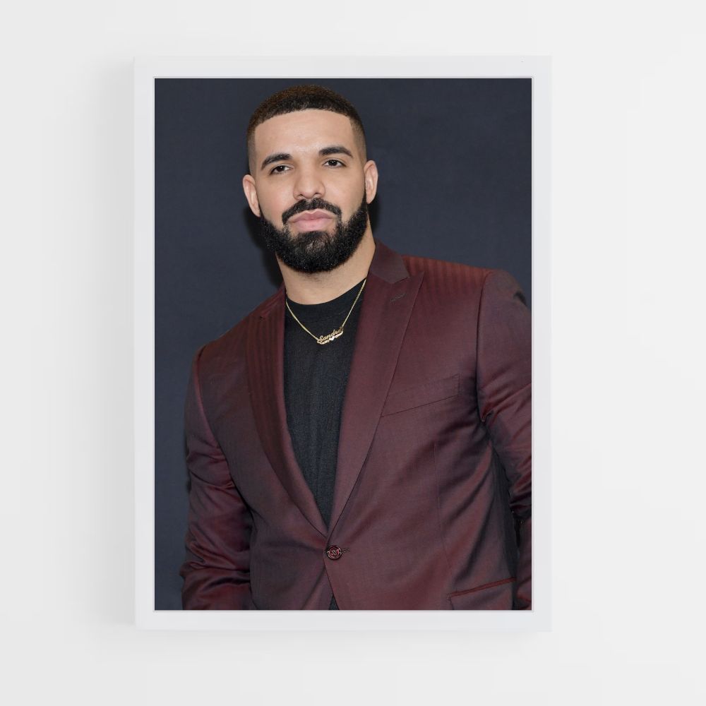 Blauwe Drake-poster