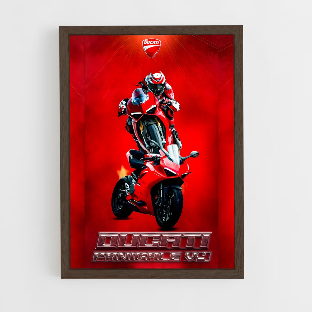 ducati-2 cadre Bois foncé