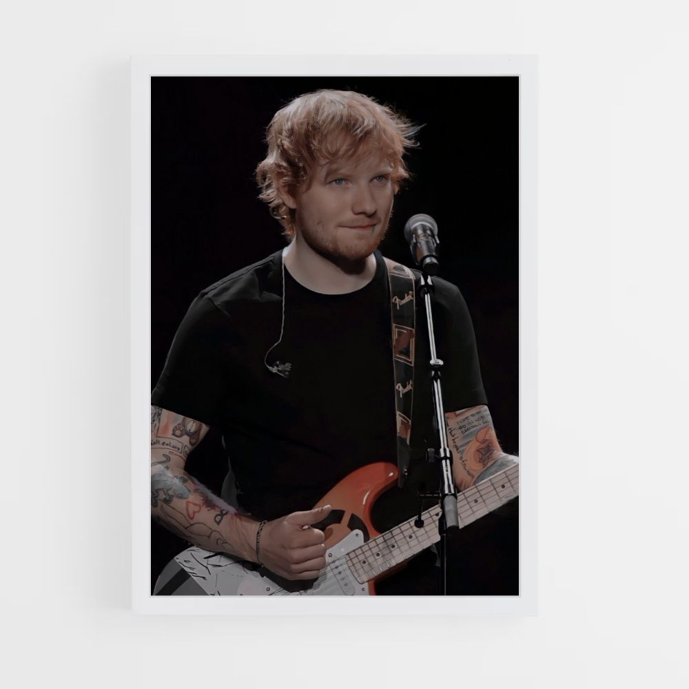 Poster Ed Sheeran gitaar