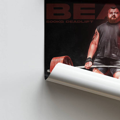 Affiche Eddie Hall 500kg