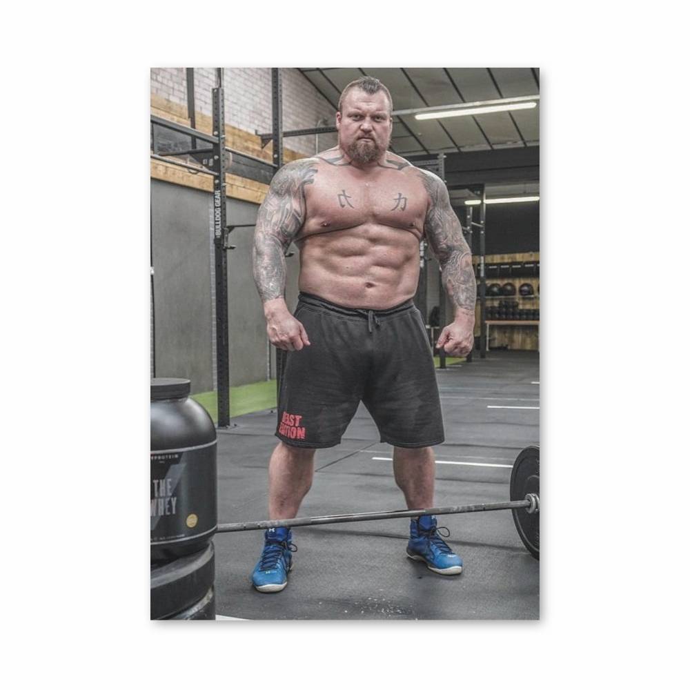 Poster Eddie Hall Abdominaux