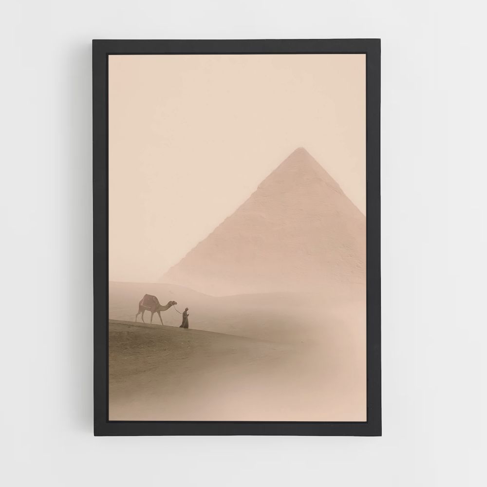 Woestijn piramide poster