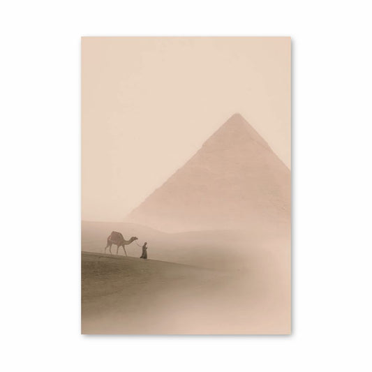 Woestijn piramide poster