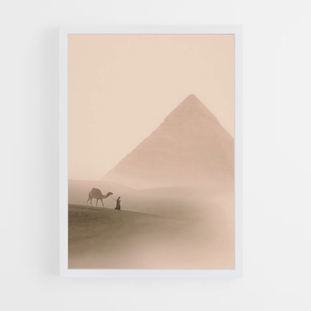 Woestijn piramide poster