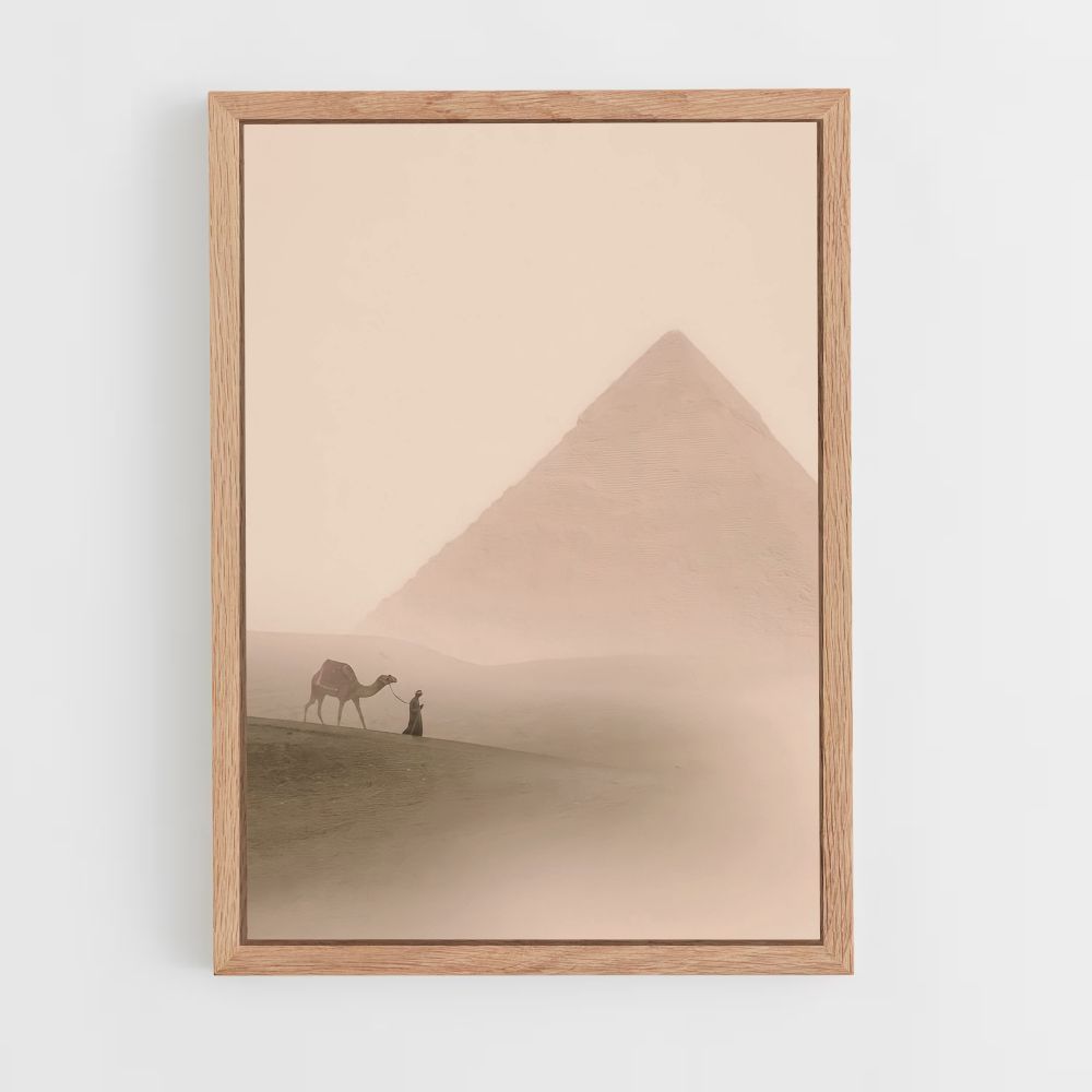 Woestijn piramide poster