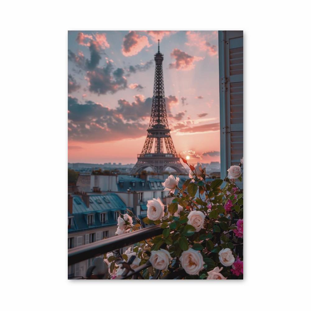 Poster Tour Eiffel Romantique