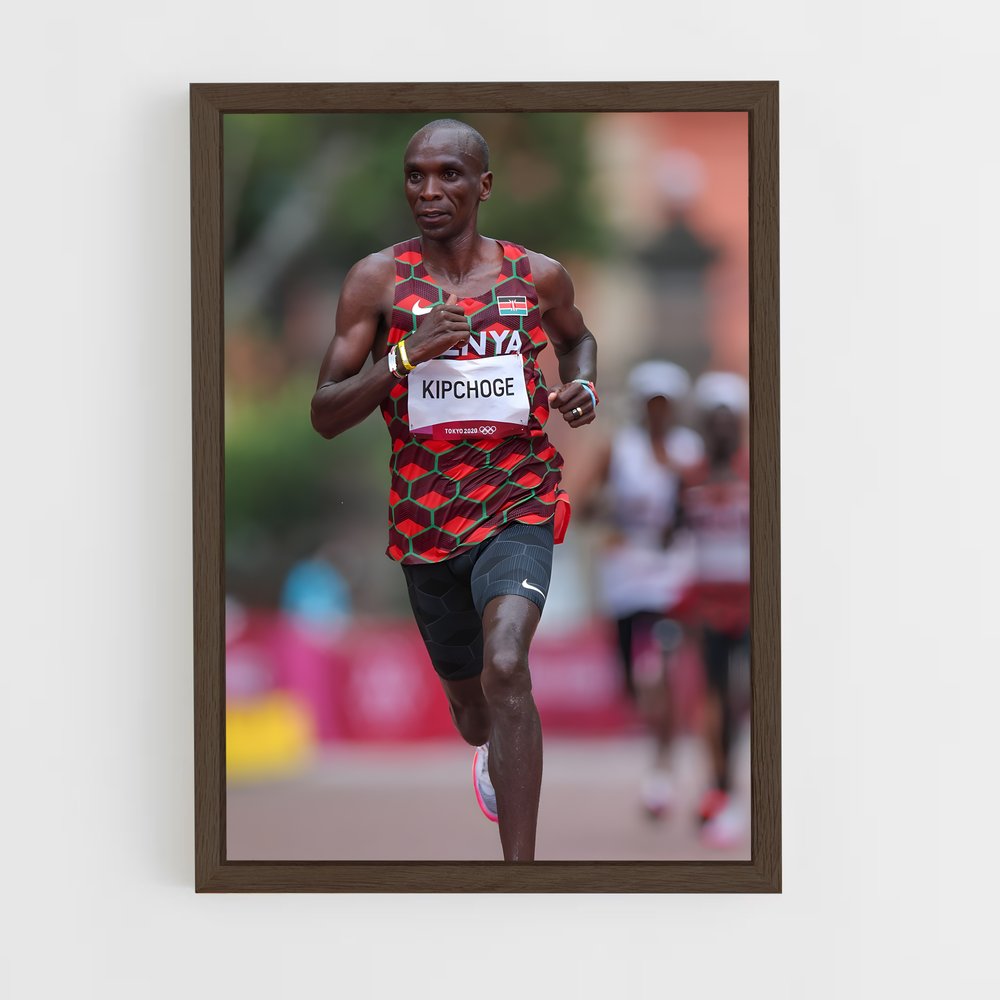 eliud-kipchoge-10 cadre Bois foncé