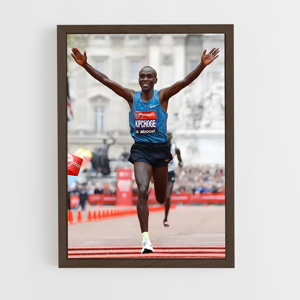 eliud-kipchoge-9 cadre Bois foncé