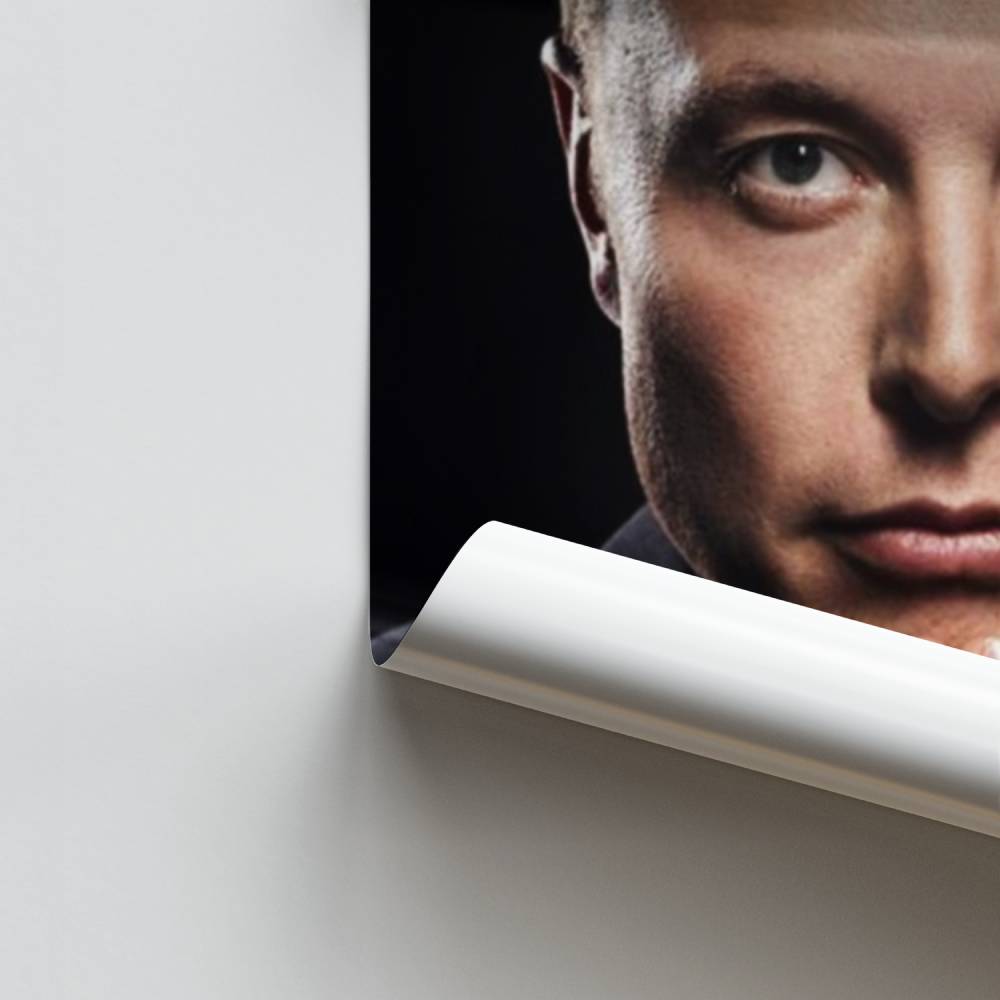 Poster Elon Musk-portret