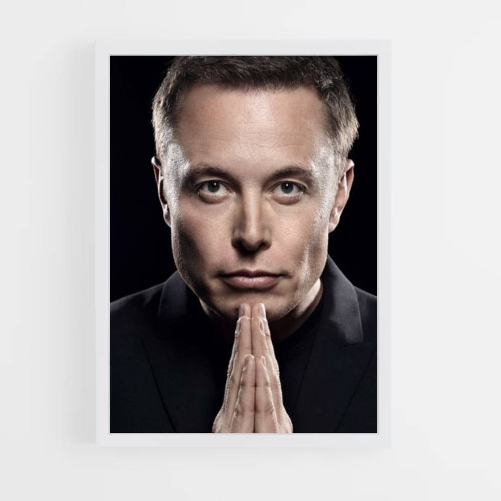 Poster Elon Musk-portret