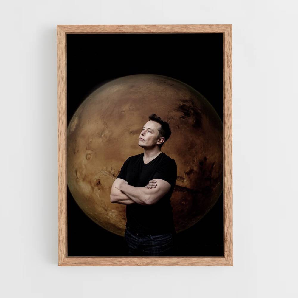 Poster Elon Musk maart