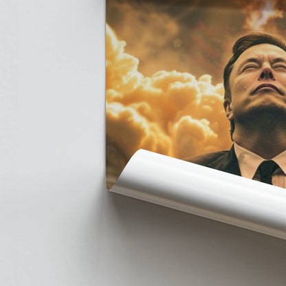 Poster Elon Musk Raket