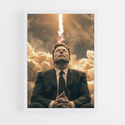 Poster Elon Musk Raket