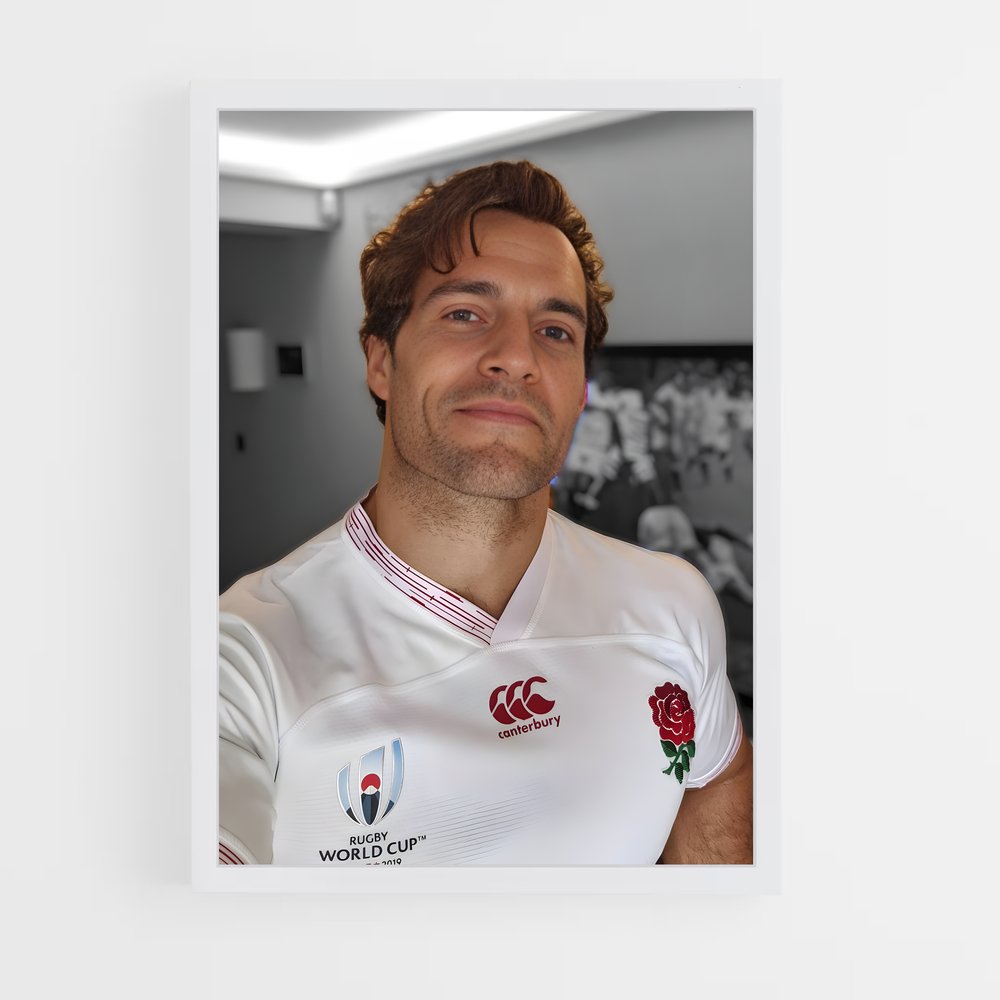 england-rugby-2 cadre Blanc
