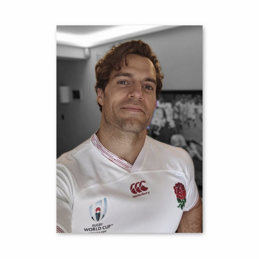 Poster Henry Cavill Engeland Rugby