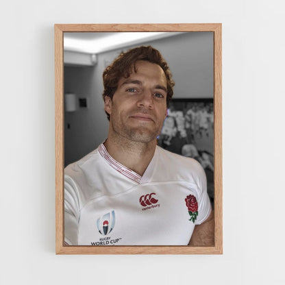 Poster Henry Cavill Engeland Rugby