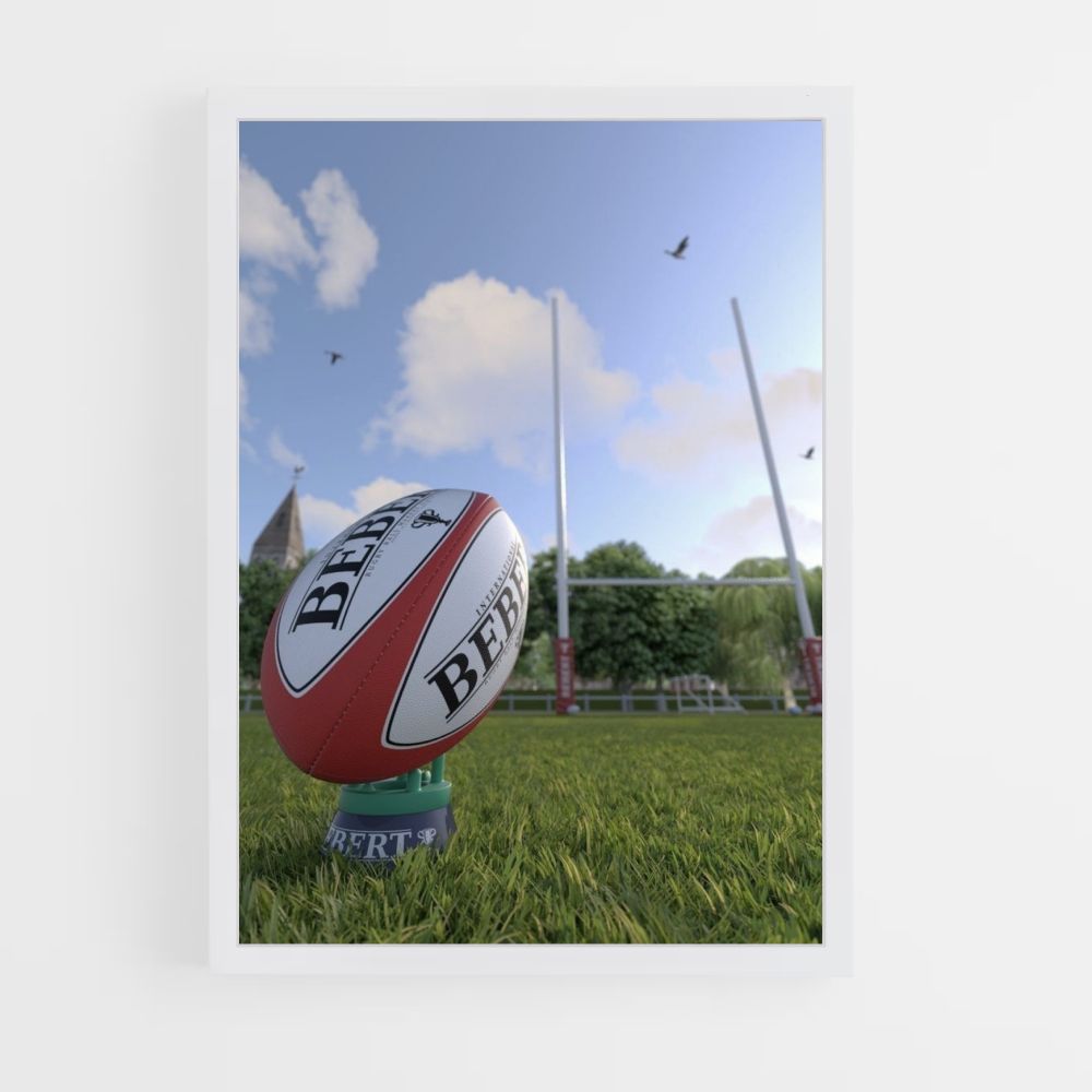 Engeland rugbybal poster