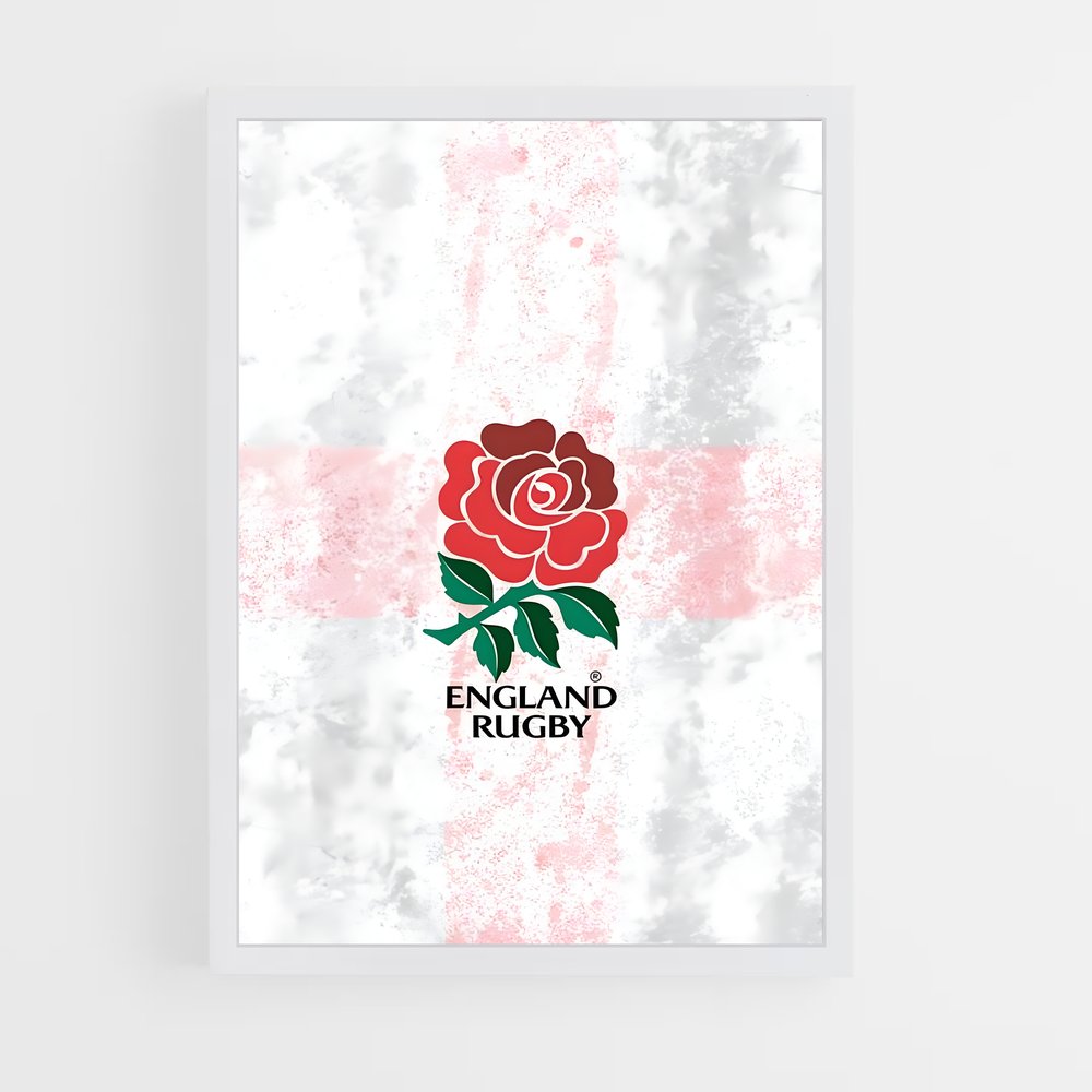 england-rugby-7 cadre Blanc