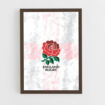 england-rugby-7 cadre Bois foncé