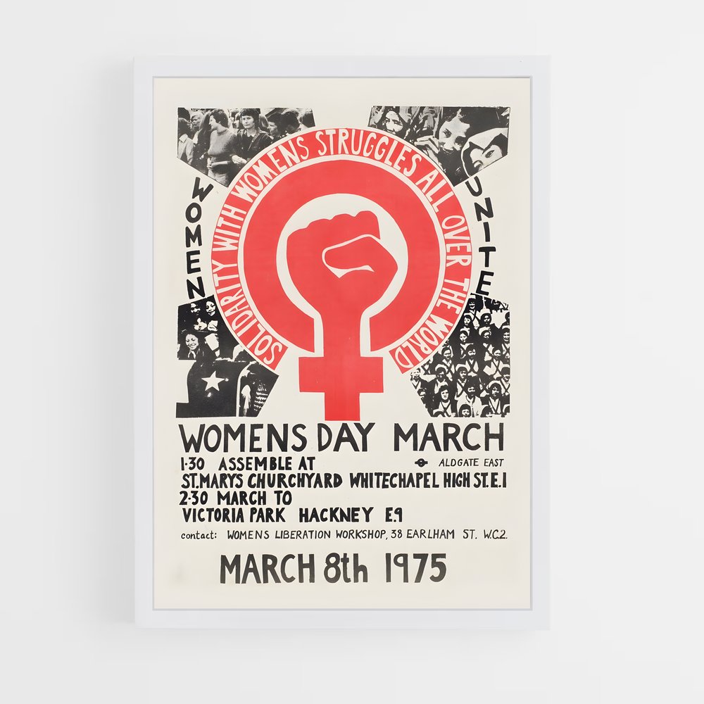 feminist-13 cadre Blanc