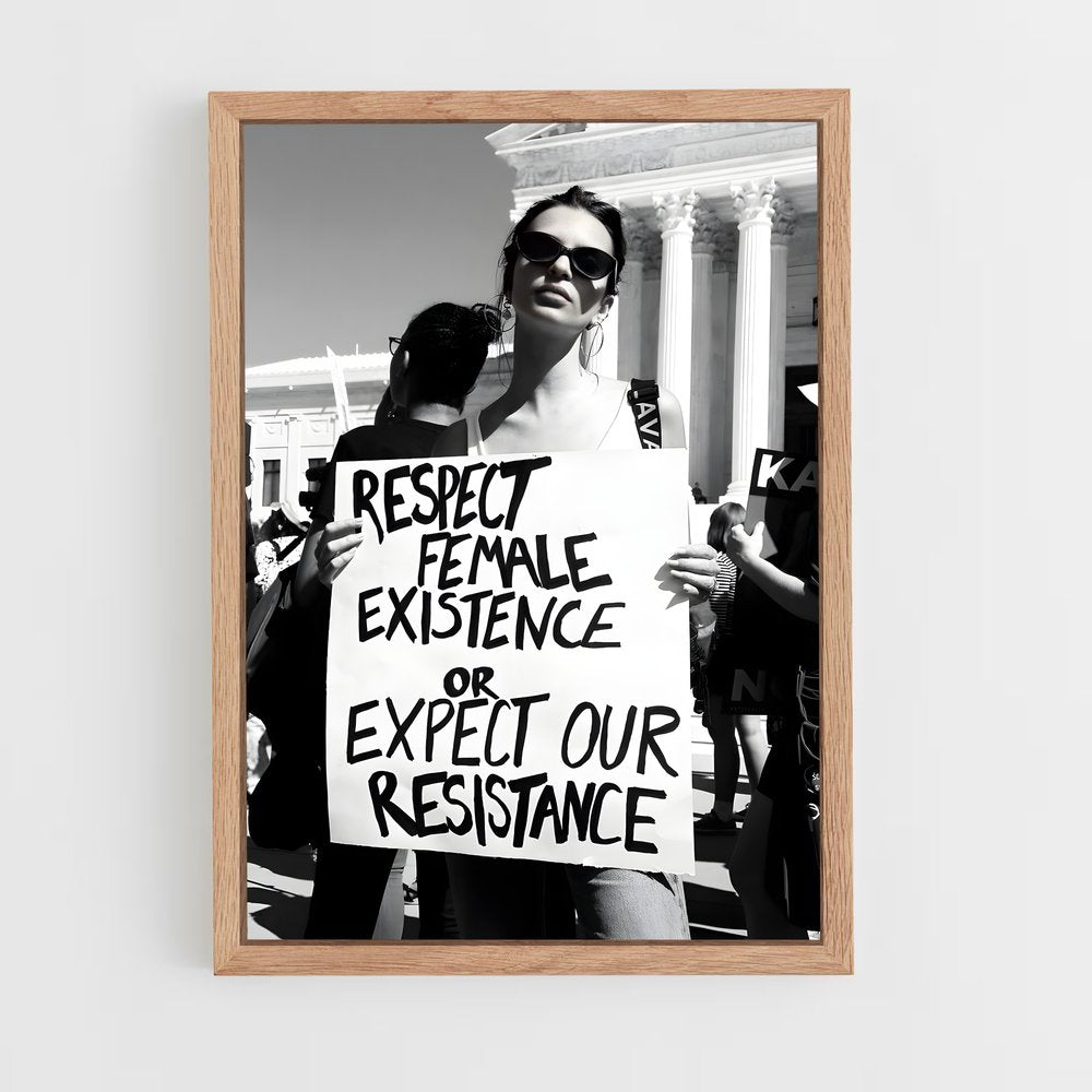 feminist-16 cadre Bois clair